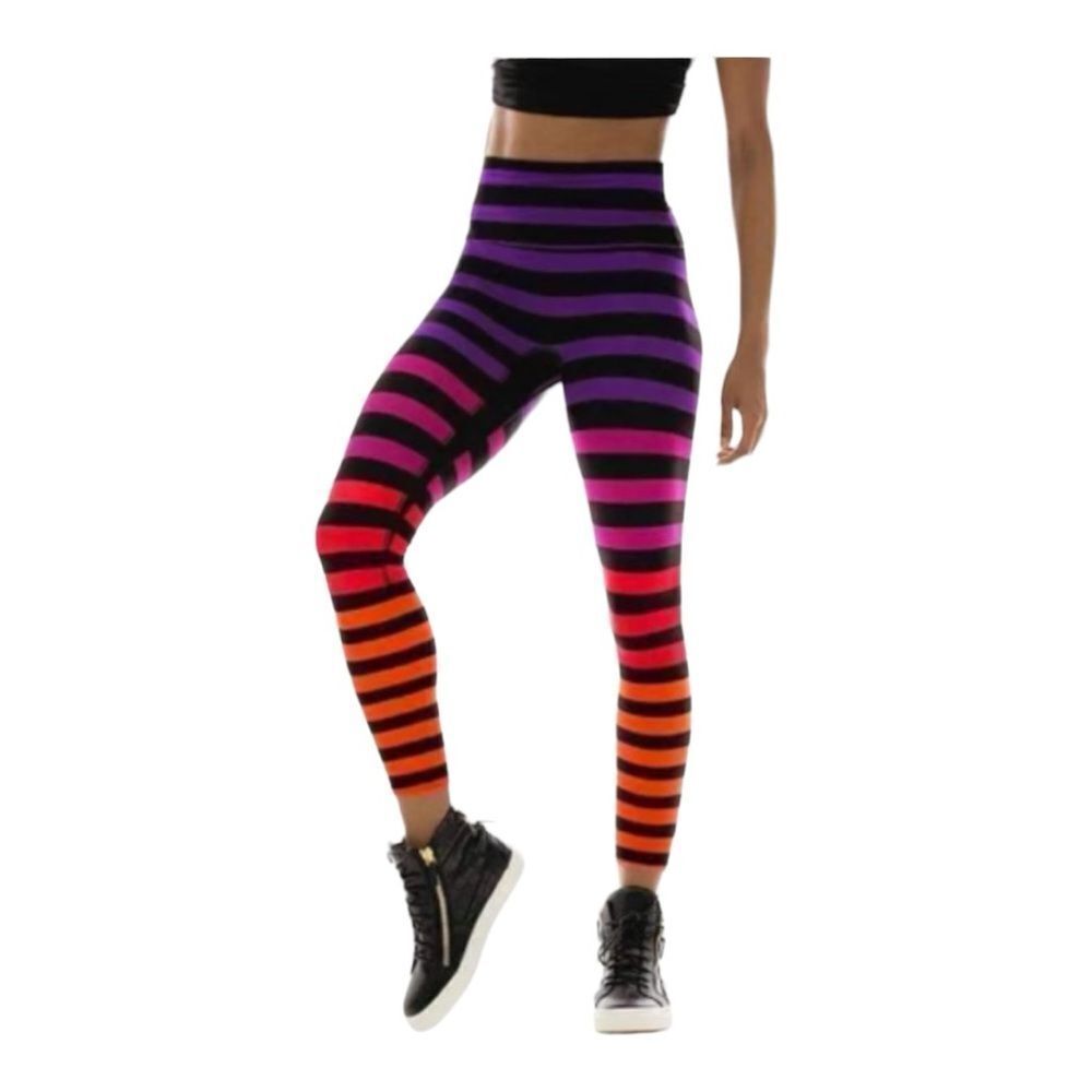Athleta Striped high-rise leggings